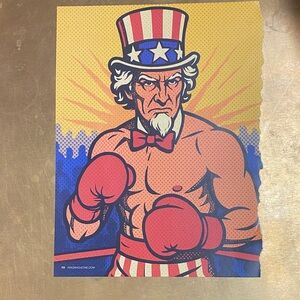 Patriotic Boxing Art Print